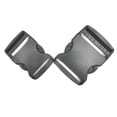 thumbnail image 2 of Paquete de 6 hebillas de liberación lateral rápida con hebilla de 1.0 in, doble ajustable, sin clips de costura, broches de presión de plástico resistente para correas de nailon, mochila, 2 of 4