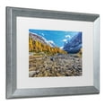thumbnail image 3 of Trademark Fine Art 'Autumn at the Opabin Plateau' Canvas Art by Pierre Leclerc, White Matte, Silver Frame, 3 of 3