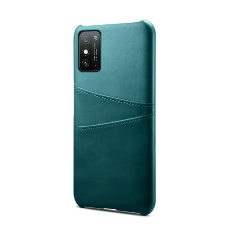 ELEHOLD for Samsung Galaxy Note 10 Case, Samsung Galaxy Note 10 Wallet Case with Credit Card Holder, Slim PU Leather Hard Card Pocket Back Cover Shockproof Protective Case,Green