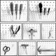 thumbnail image 5 of Surtido de ganchos de tablero de clavijas de 80 piezas con contenedores de tablero de clavijas, clavija L, 5 of 6