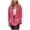 Hot Pink, variant on UAMVSH Fuzzy Fleece Jacket for Women Fall Outwear with Pockets Casual Long Sleeve Lapel Button down Warm Coats