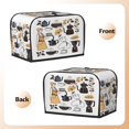 thumbnail image 4 of Toaster Cover For 2 Or 4 Slice, Two Or Four Slice Toaster Hood Dust-Proof Cover For Home Kitchen Washable Small Appliance Drip Coffee Maker Pattern, 4 of 5