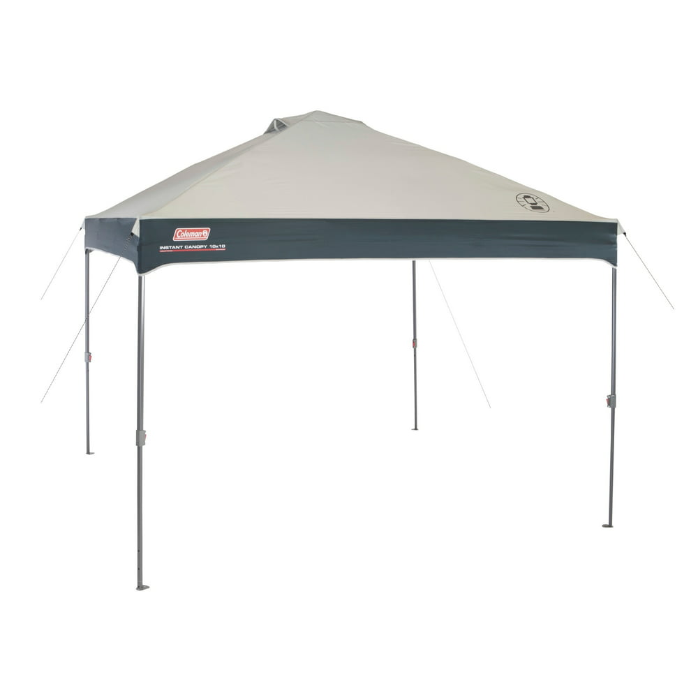 Coleman Straight Leg Instant Outdoor Canopy Shelter, 10 x 10, Tan ...