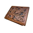 thumbnail image 5 of Classic Floral Leather Cowboy Wallet, 5 of 11