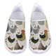 thumbnail image 1 of Zapatos planos casuales de verano para mujer, zapatillas de deporte transpirables con estampado de gallo y animales de granja a la moda para exteriores, 1 of 5