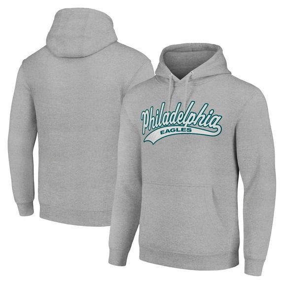 Unisex Starter Heather Gray Philadelphia Eagles Tailsweep Pullover Hoodie