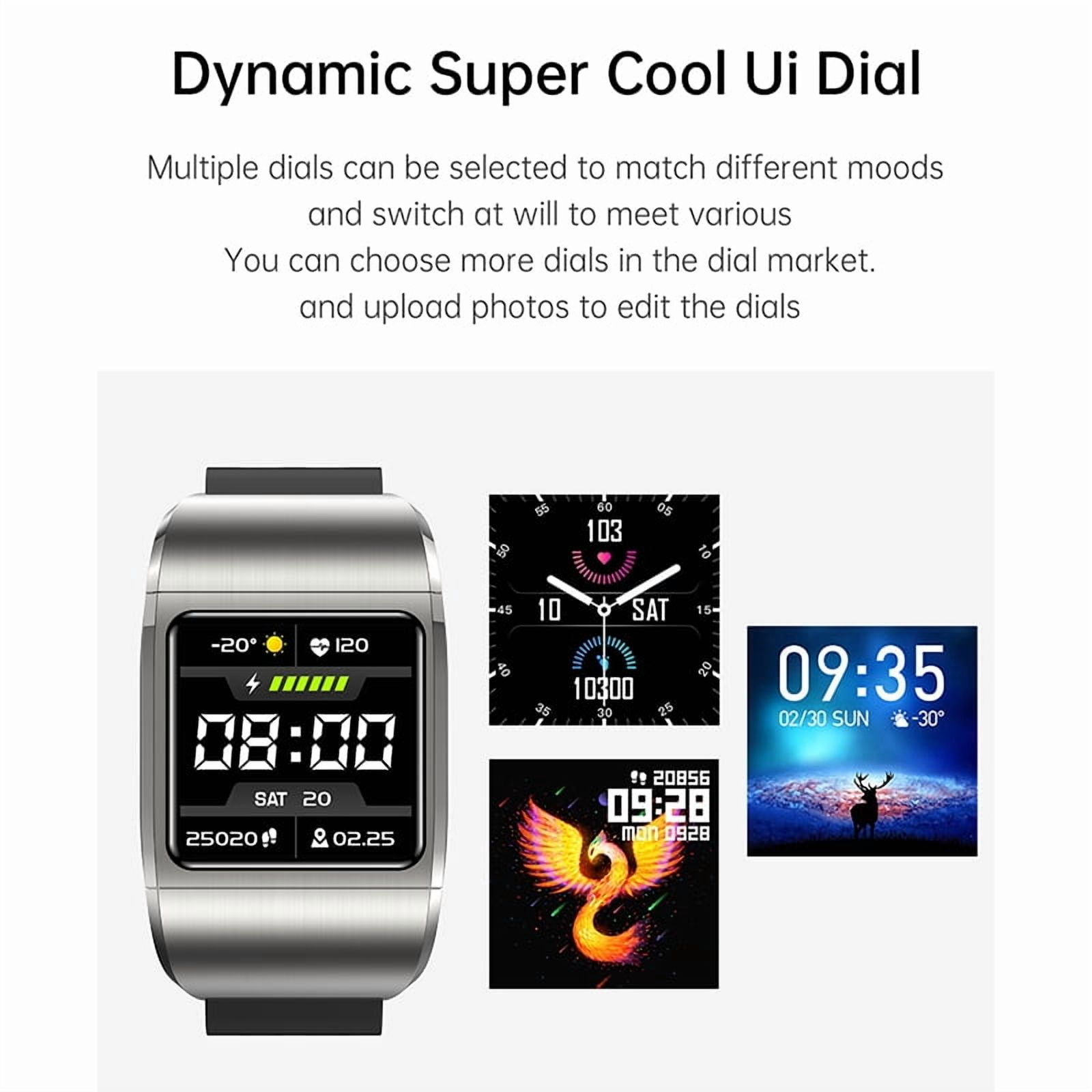 Rainbuvvy G36Pro smart watch 1.3-inch portable Bluetooth headset with built-in charging compartment AI voice assistant Android 4.0/iOS9.0 sports watch