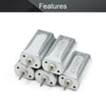 thumbnail image 4 of Huggegwe Mini Moteur DC 6V 23000RPM Micro Moteur Électrique à Couple Élevé Arbre Rond pour Bateau RC Jouets Avion Modèle DIY Passe-Temps, 5 Pcs CJB91-113771, 4 of 4