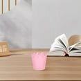 thumbnail image 4 of unbranded Basurero De Metal Rosa Con Detalle De Encaje Para Uso En Casa Y Escritorio Moderno, 4 of 7