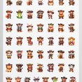 thumbnail image 4 of 35pcs-50pcs Cute Animal Stickers Cowboy Character Stickers PVC Stickers for Laptops Notebooks Suitcases, 4 of 9