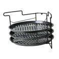 thumbnail image 2 of Estante para bandejas de pizza, expositor multiusos de 4 niveles para fiestas, hoteles y restaurantes Bandeja con orificios de 11 pulgadas 3 piezas, 2 of 8
