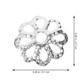 thumbnail image 2 of WASHWEPE 1200Pcs Flower Bead Caps Silver for Jewelry Making and Creative DIY Projects, 2 of 8
