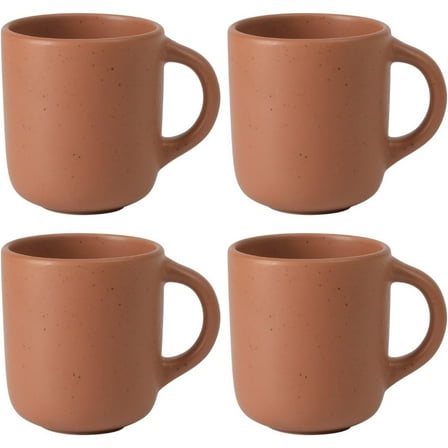 Clay 4 Piece Mug Set - Burnt Apricot Terracotta