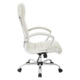 thumbnail image 4 of Executive Chair with Thick Padded Cream Faux Leather Seat, 4 of 7