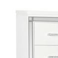 thumbnail image 2 of Modern Style Wooden Chest with Mock Croc Panels, White, 2 of 5