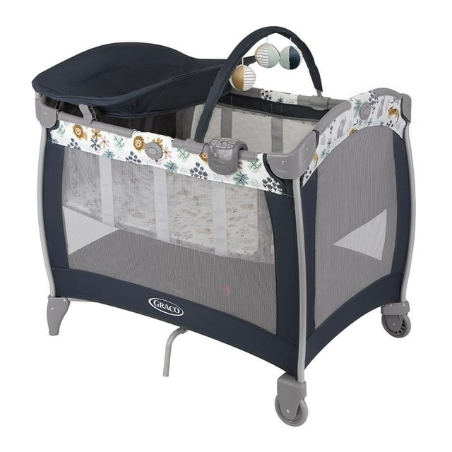 Cuna Corral Graco Contour Electra Travel Into the wild, Azul