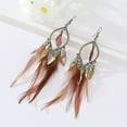thumbnail image 1 of LLQkigsxse Collier Léopard Personnalité Rétro Boucles d'Oreilles Tendance Mode Femme Boucles d'Oreilles Plumes, 1 of 3