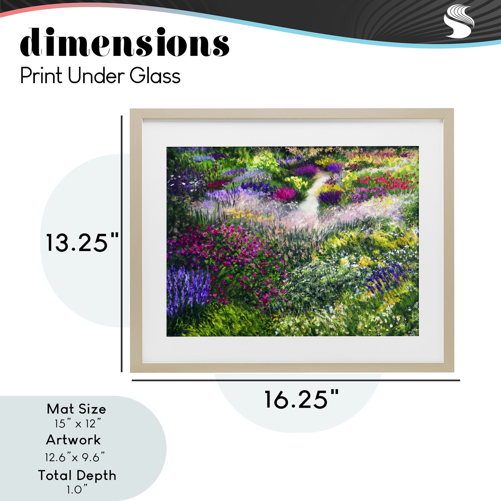 Stupell Industries Breath Of Spring Meadow Birch Framed Print Under Glass, design by Lee Ann Zirbes