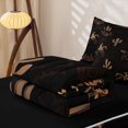 thumbnail image 6 of Homewish Bohemian Western Cowboy Zipper Twin Comforter Sets with Fitted Sheet and 2 Pillowcases,Southwest Desert Cactus Zipper Bedding Set,Black Reversible,4pcs, 6 of 8