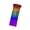 Left Hand, variant on LED Light Up Belly Dance Fan Battery Operated Illuminating Rainbow Long Folding Fan Veil for Festivals and Parties