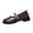 Brown, variant on Loafers for Women Trendy Solid Color Round Toe Womens Dress Shoes Casual Comfortable Thick Heel Women Footwear 7.5