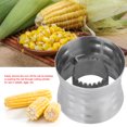 thumbnail image 2 of Herramienta de cocina de acero inoxidable para quitar mazorcas de maíz sin esfuerzo, 2 of 8