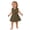 Green, variant on Ruyang Sporty Denim Skirts for Toddler Girls Pleated Button Polo Tank Cowboy Dresses and Belt Summer Cotton Solid Casual Jean Skirts
