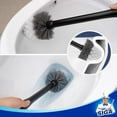 thumbnail image 3 of MR. SIGA Premium Toilet Bowl Brush and Holder with Solid Handle and Durable Bristles for Bathroom Cleaning, Black, 1 Pack, 3 of 6