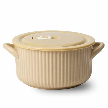 

Qeeadeea Ceramic Soup Bowls With Lid Large Soup Cup With Handle Small Ramen Bowls Microwave Safe Breakfast Bowl-red-18x14x9.5cm 800ml