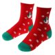 thumbnail image 2 of Calcetines de Navidad Soledad Tobillos Clásicos Divertido Medias de Adorno Rojo, 2 of 10