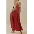 thumbnail image 3 of utcoco Women's Summer Laced Bib Overall Dress Adjustable Straps Sleeveless Maxi Dress, 3 of 4