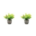 thumbnail image 2 of kurtrusly Realistic Artificial Succulent Low Maintenance Elegant Easy To Clean Artificial Money Tree In Pot pink babysbreath 2Set, 2 of 6