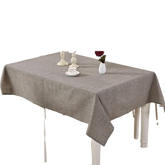 Tablecloth Cotton Solid Yarn Dyed Kitchen Outdoor Picnic Fashion Rectangle Coffee Tablecloth