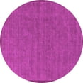 thumbnail image 1 of Ahgly Company Indoor Round Solid Pink Modern Area Rugs, 7' Round, 1 of 4