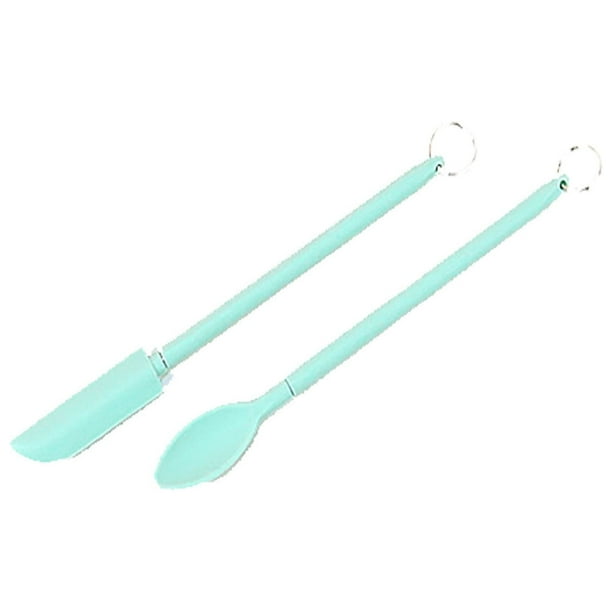Juego de mini espátulas Xihbxyly para menores de 10 años espátula de maquillaje raspador fino telescópicas con mango nuevo
