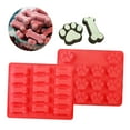 thumbnail image 4 of WHAMVOX BESTOMZ 2pcs Dog Bone & Footprint Cookie Bake Mold No Stick Siliconce Cake Mold Molding, 4 of 8