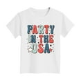 thumbnail image 4 of TOWED22 Girls Graphic 4th of July Shirts American Flag Tshirt Patriotic Top Independence Day Tee Tops（White,11-12 Y）, 4 of 4