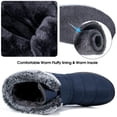 thumbnail image 6 of Women Winter Snow Boots: Fur Lined Warm Slip On Boots for Women Waterproof Non Slip Booties for Commute Outdoor Walking, 6 of 8
