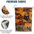 thumbnail image 2 of Black Cat Fall Garden Flag Pumpkin Autumn Yard Sign Thanksgiving Outdoor Decorations Porch Farmhouse Halloween Funny Banner for Outside 12x18 Double Sided Small, 2 of 6