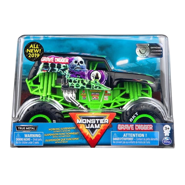Vehículo Monster Jam Escala 1:24 Grave Digger