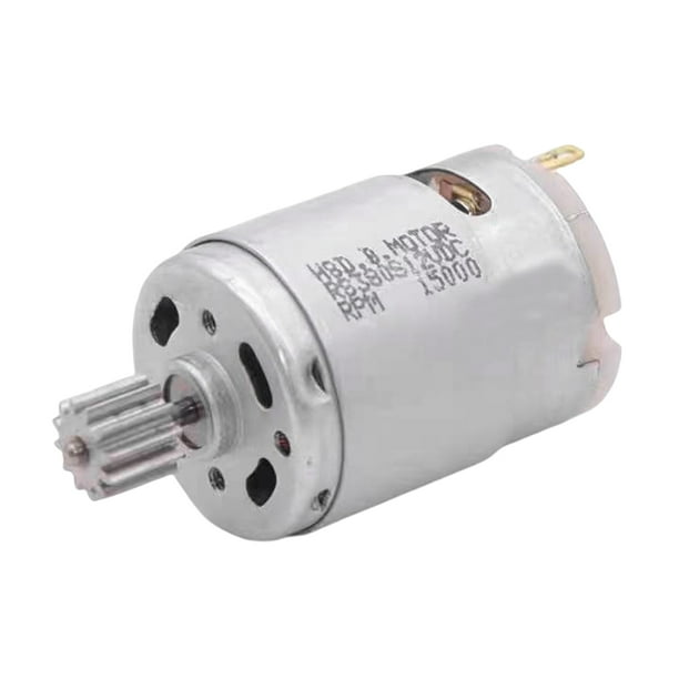 Scienceny Coche de juguete de hierro para niños, Motor eléctrico desmontable, reparación de repuesto profesional, 12V, 15000RPM, accesorios de piezas de Adaptadores de husillo de torno Scienceny TO010146-01