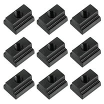MUSEYA 10Pcs Black Steel T Slot Nuts Sliding Nuts for Industrial Aluminum Frames