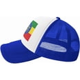 thumbnail image 3 of Retro American Ethiopian Flag Mesh Back Trucker Cap Baseball Cap, 3 of 8