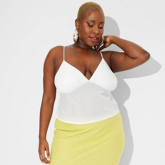 Women's Mesh Tank Top - Wild Fable White XXL