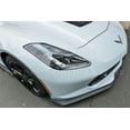 thumbnail image 4 of For 14-19 Chevrolet Corvette C7 | EOS Z06 Stage 2 Style ABS Plastic Plastic-Black Front Bumper Lower Lip Splitter With Carbon Fiber Side End Cap Extensions Pair &nbsp;, 4 of 12