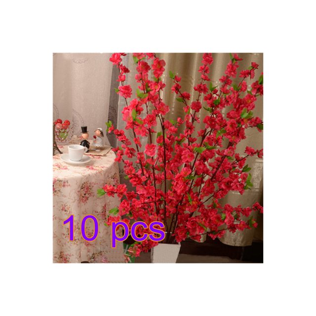65cm Artificial Flowers Peach Blossom Simulation Flower For Wedding Decoration Home Decor