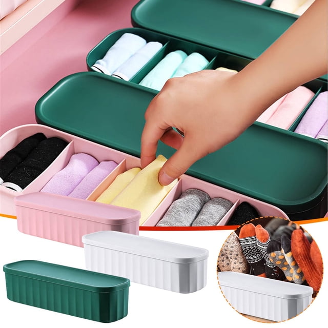 Vaidha Underwear Storage Box, Drawer Type, Household Panties And Socks, 5-cell Classification And Organization