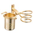 thumbnail image 1 of Accesorio de baño Soporte para secador de pelo Montaje en pared Estante organizador multiusos (Oro) JAMW Sencillez, 1 of 5