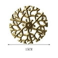 thumbnail image 3 of Metal Wall Decor Wall Clock Wall Hanging Sculpture Silent Analog Wrought Iron Unique for Dining Room Study, 3 of 8