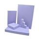 thumbnail image 2 of Juego de 5 piezas de accesorios de fotografía con formas geométricas de espuma rígida para publicidad de alimentos. Violeta claro, 2 of 9